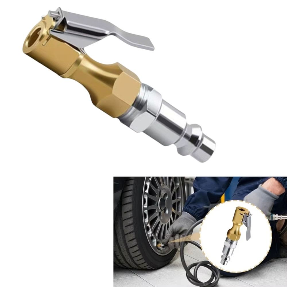 Heavy Duty Tire Pump Nozzle Quick Connect Tire Inflator Adapter Quick Connector Tire Repair