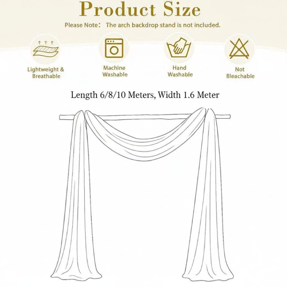 Width 160CM Wedding Tulle Arch White Pink Backdrop Fabric Arch Draping Fabric Wedding