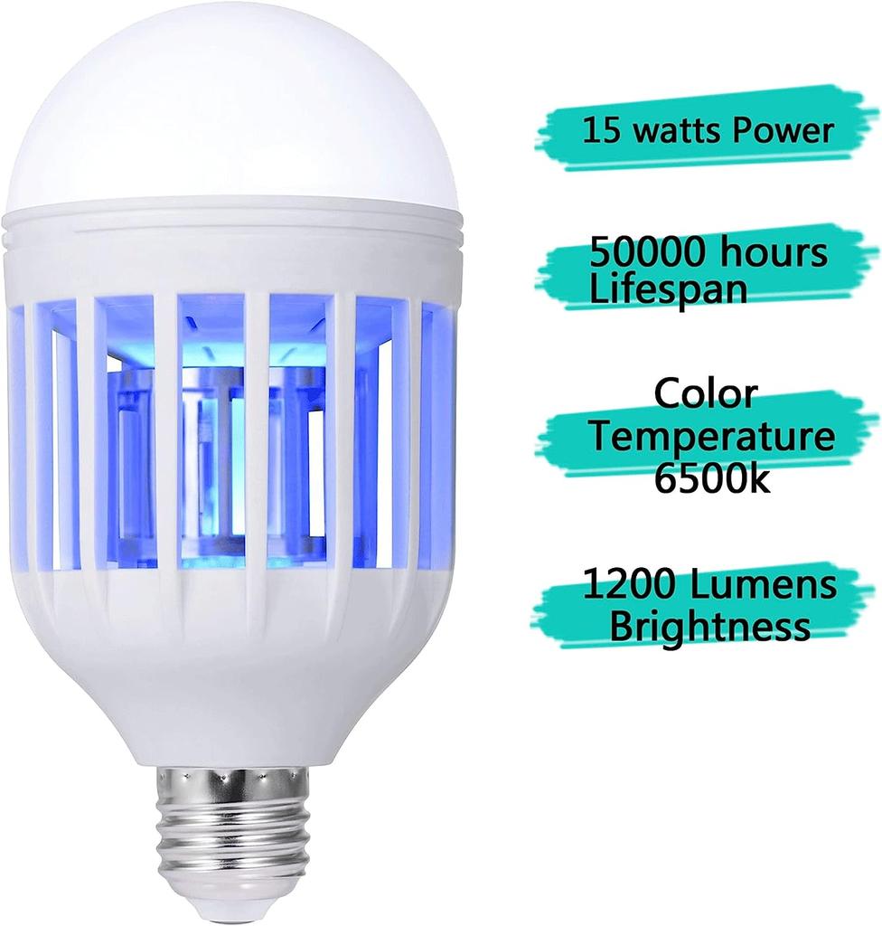 Лампа Bug Zapper, лампа от комаров 2 в 1, светодиодная электронная лампа для уничтожения насекомых и мух, освещение на крыльце для входа, дверного проема, коридора, балкона