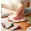Decoration Mother's Day Plaque Hand Painted Wooden Flower Craft  Kids DIY Painting