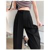 Drainpipe Style High Waisted Loose Fit Trousers for Women