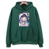 Minato Aqua  Hololive Hoodie Long Sleeve Nakiri Ayame Vtuber Sweatshirts Women Cartoon Printed Pullovers with Hooded Streetwear