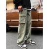 American Retro Stylish Wide Leg Leisure Cargo Pants