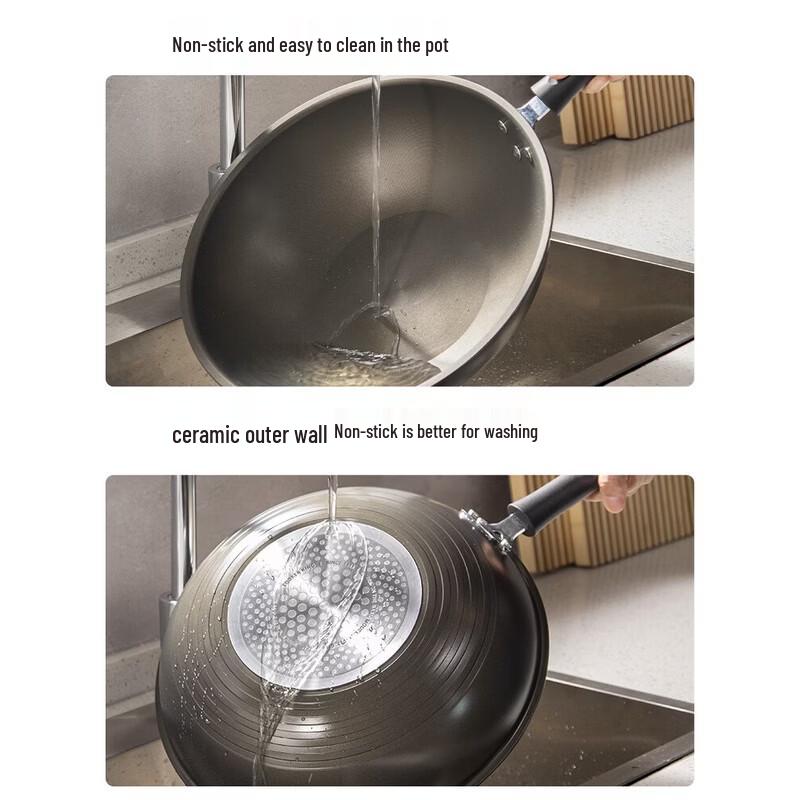 COOKER KING 32 см Многоцелевой Вок с Плоским Дном Антипригарный