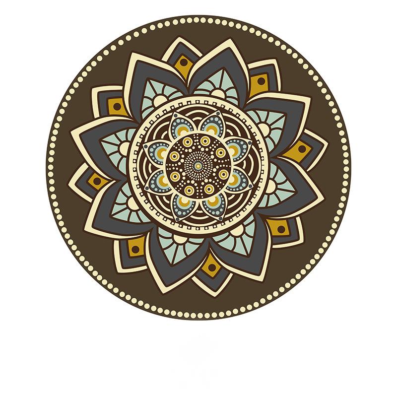 Ковер Ретро Богемный Круглый Прикроватный Геометрический Коврик Гостиная Домашний Декор