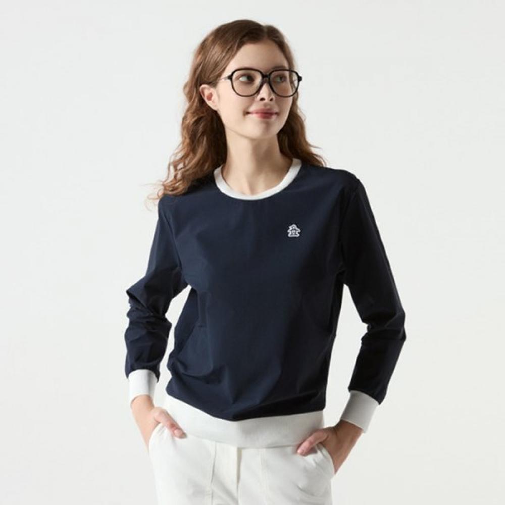 MunSingwear Women S Dark Navy Tricot SweatShirt Mq122ltl13