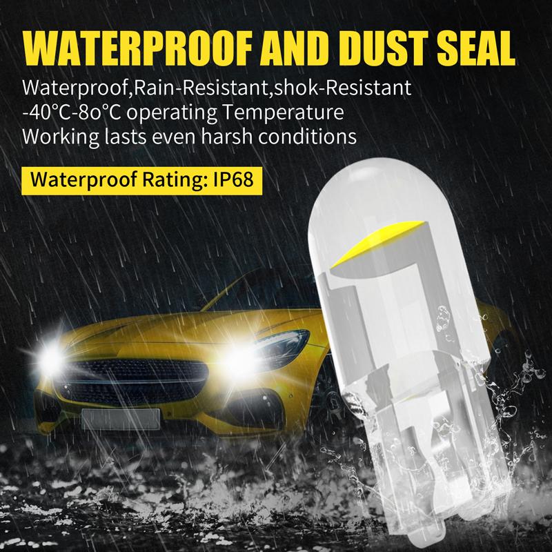 T10 LED W5W Canbus Glass COB 6000k Купольная лампа для чтения Маркерная лампа для номерного знака 168 194 192 DC 12 В Белый Красный