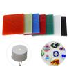 7 Pcs Creation Hand Made Decoration Tool 7 Colors Glass Sheet for Microwave Oven Decor