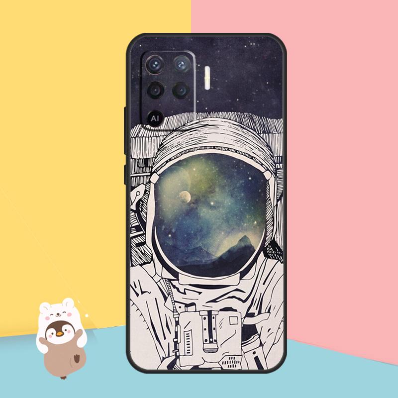 Чехол Planet Astronaut для OPPO A74 A93 A83 A91 A53S A9 A5 A31 A53 2020 A15 A16 A1K A52 A72 A94 A54, чехол