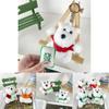 West Highland Whimsical Terrier Plush Keychain Colorful Soft Toy For Relaxation And Playfulness