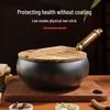 Handcrafted Zhangqiu Iron Belly Wok: Uncoated, Non-stick, Small Iron Frying Pan for Household Use.