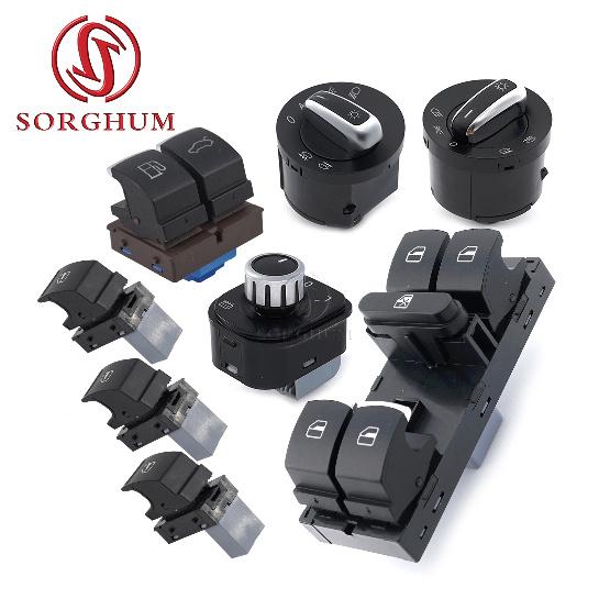 СОРГО 5ND941431A 5ND941431B Для VW Golf 5 6 GTI Mk5 Mk6 Jetta 5 6 Passat B6 Touran Tiguan SEAT Хромированный переключатель окна фар