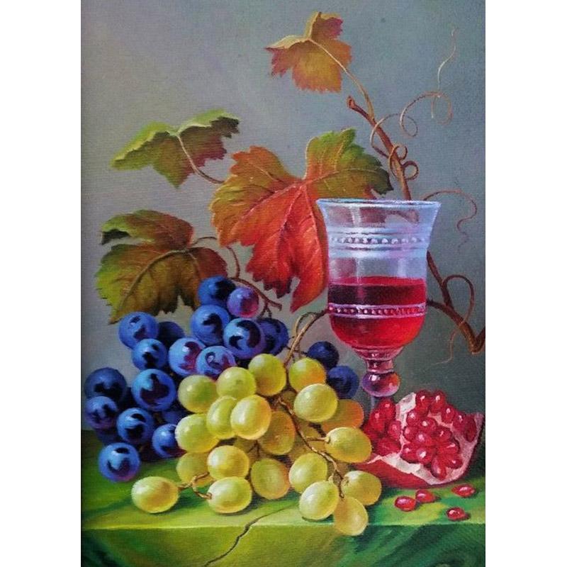 DIY алмазная живопись фрукты полная квадратная дрель Алмазная вышивка цветы картина Алмазная мозаика кухня настенное искусство домашний декор