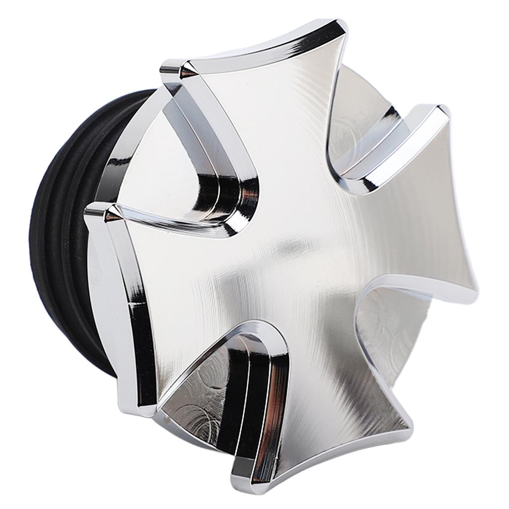 Motorcycle Gas Tank Oil Cap CNC Aluminum Fuel Gas Tank Vented Decorative Oil Cap Replacement for