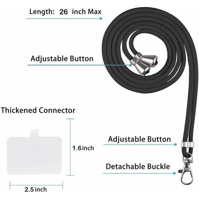 Coque de Protection Souple - PROSHOP - pour Samsung Galaxy S20 Plus - Noir - Antidérapante - Tour de Cou Universel