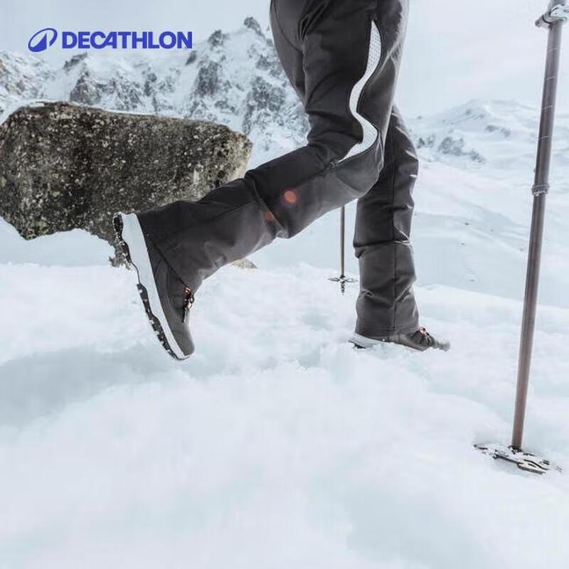 Теплые зимние походные ботинки Decathlon средней высоты