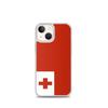 Coque iPhone - Drapeau Tonga - iPhone 13 Mini - Souple - Multicolore - Vertical