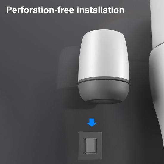 Туалетная щетка с возможностью настенного крепления Простая установка Конструкция слива Чистящая щетка с держателем Настенный аксессуар для ванной комнаты