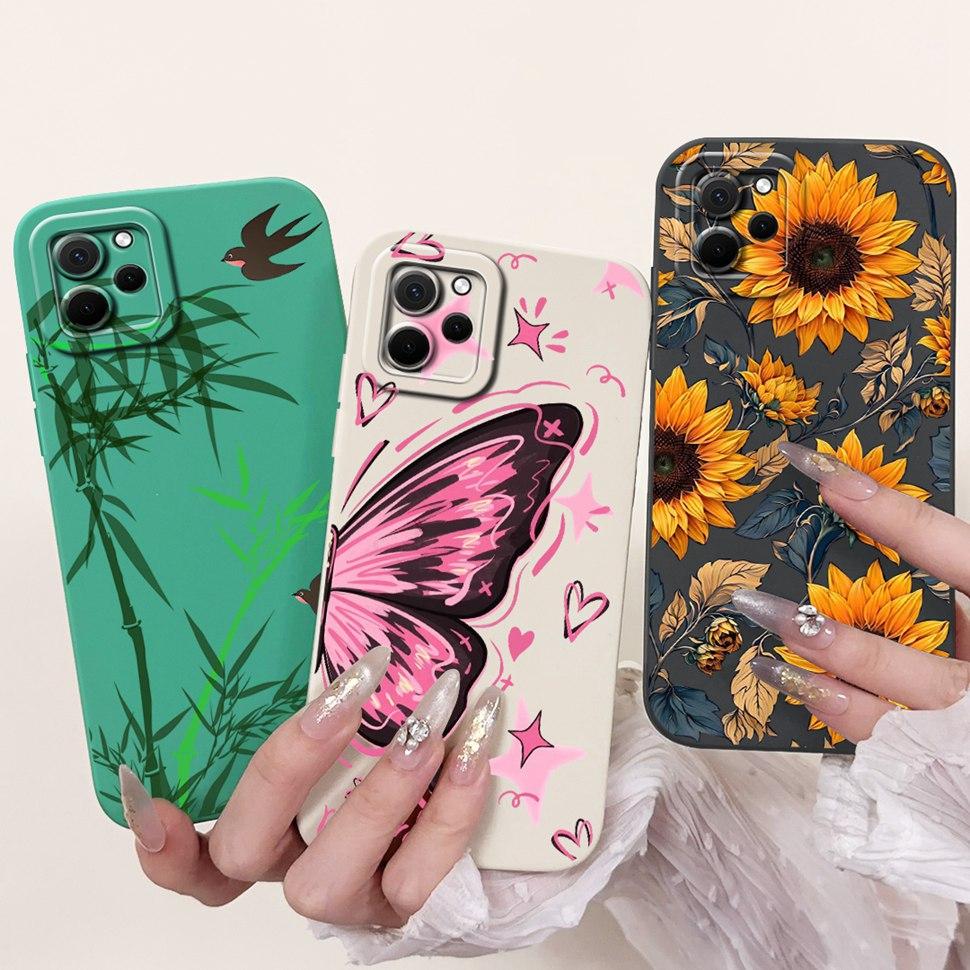 Для Huawei Nova Y61 Чехол Мягкий Силикон ТПУ Милый Конфетный Задняя Крышка Чехол для Телефона Для Huawei Nova Y 61 62 Y61 Y62 Чехол NovaY61 Fundas