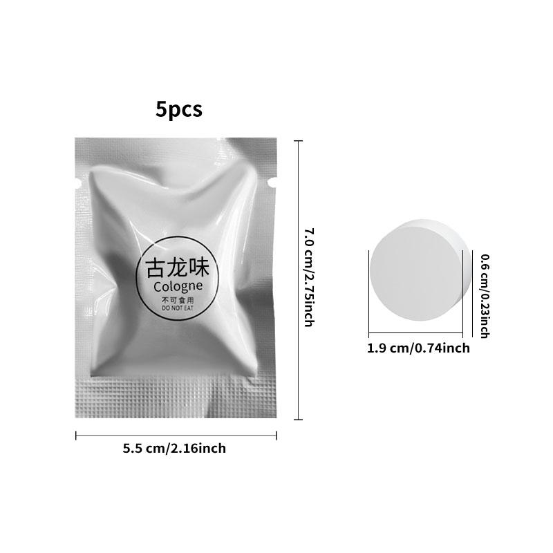 5PCS Car Air Outlet Aromatherapy Tablets Air Outlet Supplement Tablets Small Fan Pe Solid Fragrance Tablets Air Fresheners 2