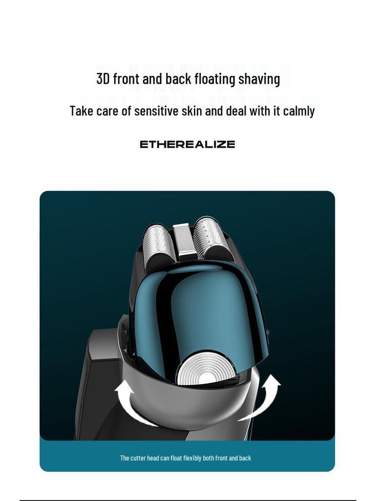 USB Rechargeable 3-Head Men's Electric Shaver