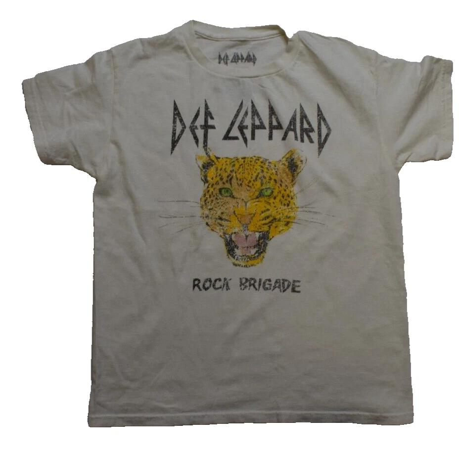 Def Leppard Молодежная Женская Рок Бригада Кремовая Футболка Новая S, M, L, XL