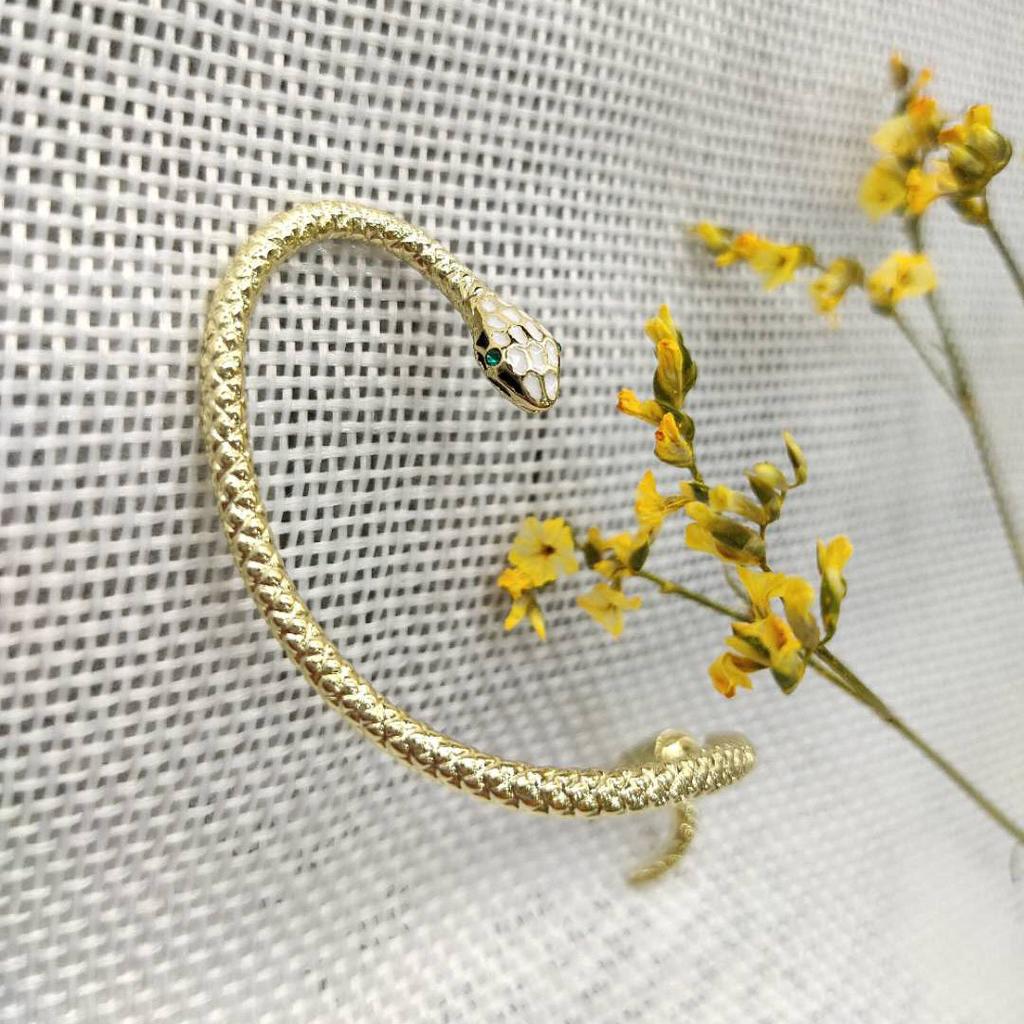 Новые европейские и американские модные популярные серьги в форме змеи, подчеркивающие индивидуальность, зажим для ушей, женский подарок, левые и правые серьги