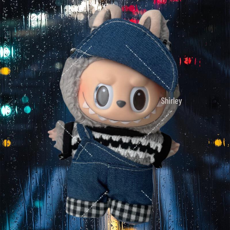 Labubu Doll Clothes: Skirt Suit for 17CM Plush or Vinyl, Fits One, Two, and Three Generations