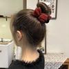 Нежная бархатная заколка для волос с бантом, большая заколка для волос премиум-класса, заколка для волос с французским жемчугом на спине