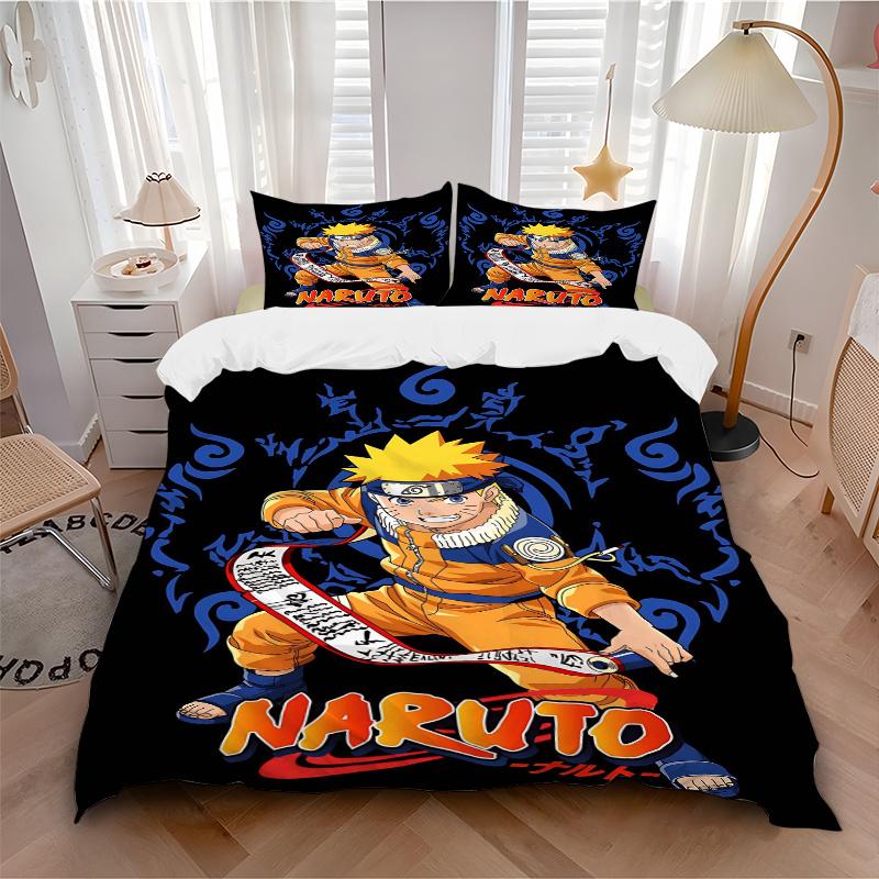 3pcs NARUTO Printed Bedding Set, Soft and Comfortable Quilt Cover for Bedroom, Guest Room .H067
