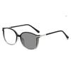 Fashion Trendy Ladies Photochromic Reading Sunglasses Blue Light Blocking Finished Men'S Prescription Far Sight Eyewear Diopter