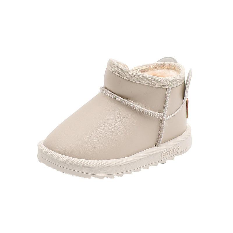 Kids Winter Snow Boots Toddlers Children Waterproof Warm Fleece-Lined Ankle Unisex