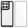 For Motorola Edge 70 5G Phone Case WANLONFENG XC Series TPU Acrylic Cover with Tempered Glass (Big Lens Hole)