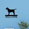Dog Welcome Sign - Labrador - 12 Inch Wide House Wall Key Room Plaques Signs Wall Decor