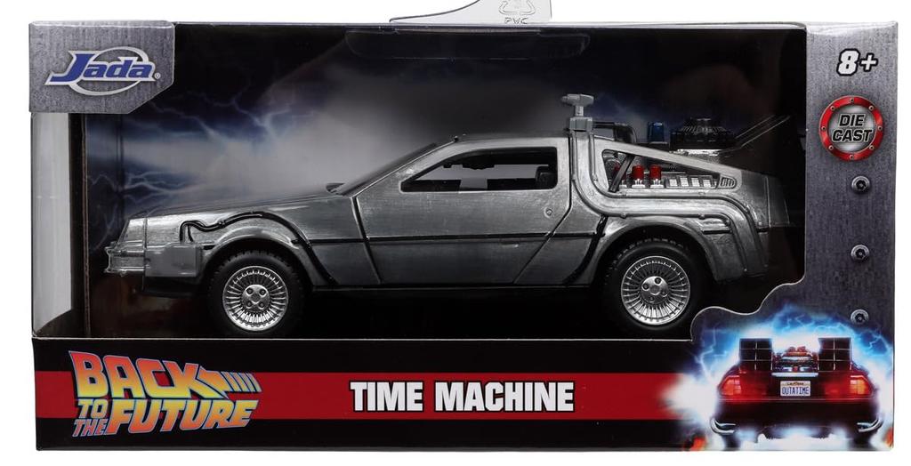 Kyosho Jada Toys Hollywood Rides Серия Back to the Future Масштаб Back to the Future I Машина времени Готовая модель JADA32185 1/32 (DeLorean)