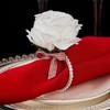 Elegant Western-style Napkin Buckle Zinc Zinc Alloy Electroplated Napkin Loops  Wedding Party