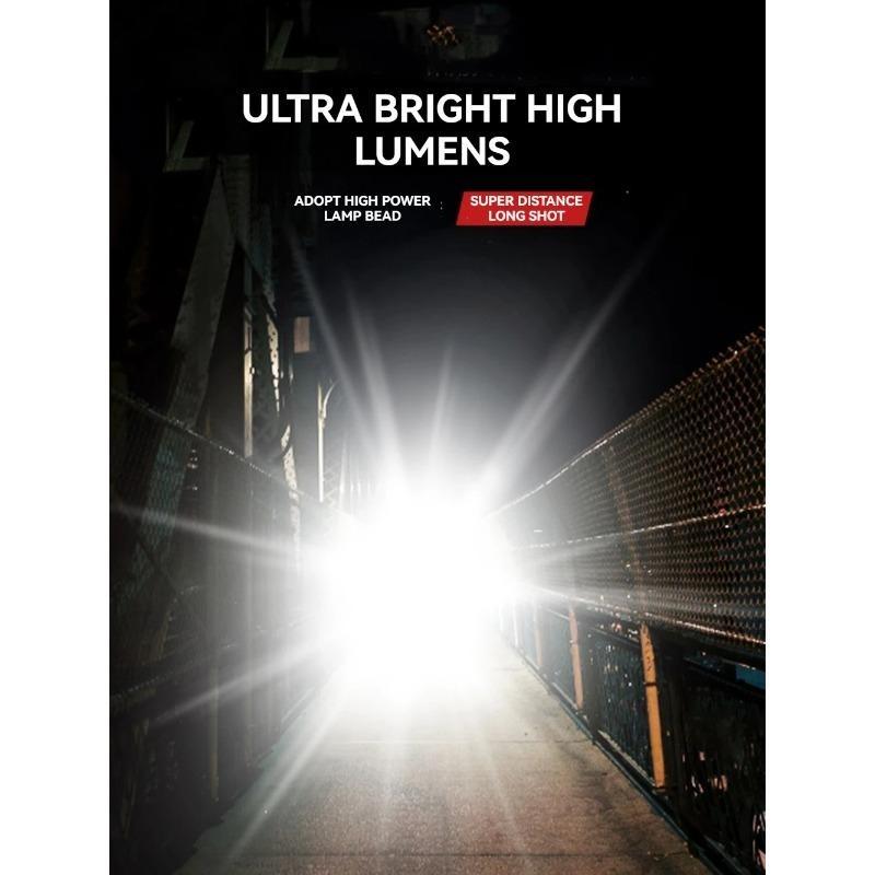 Светодиодный фонарик XHP360 высокой мощности 5000 мАч, сверхяркий 36-ядерный фонарь, USB-перезаряжаемый, с зумом, для кемпинга, охоты