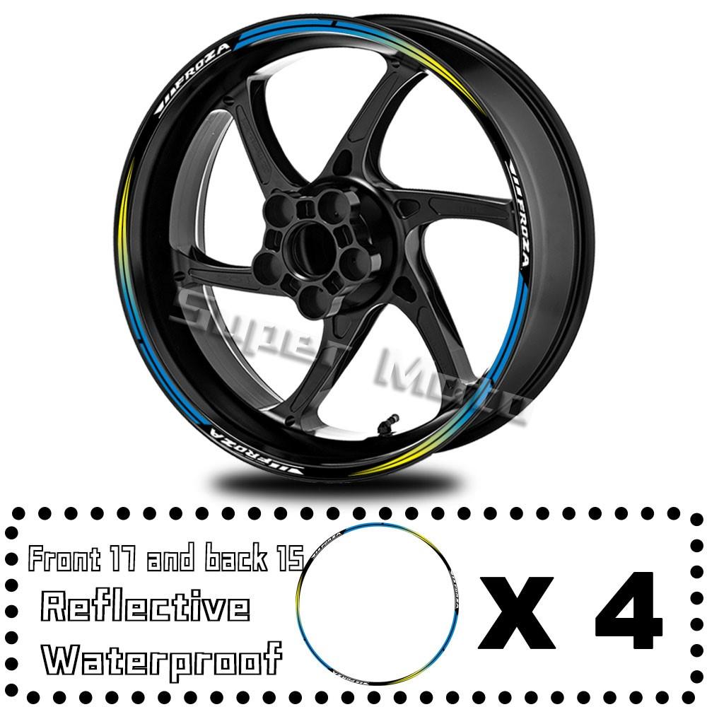 Для Forza NSS350 FPRZA NSS750 Мотоцикл Отражающие Наклейки на Колеса Наклейки на Ступицу Декоративная Полоска на Обод Водонепроницаемый Аксессуар