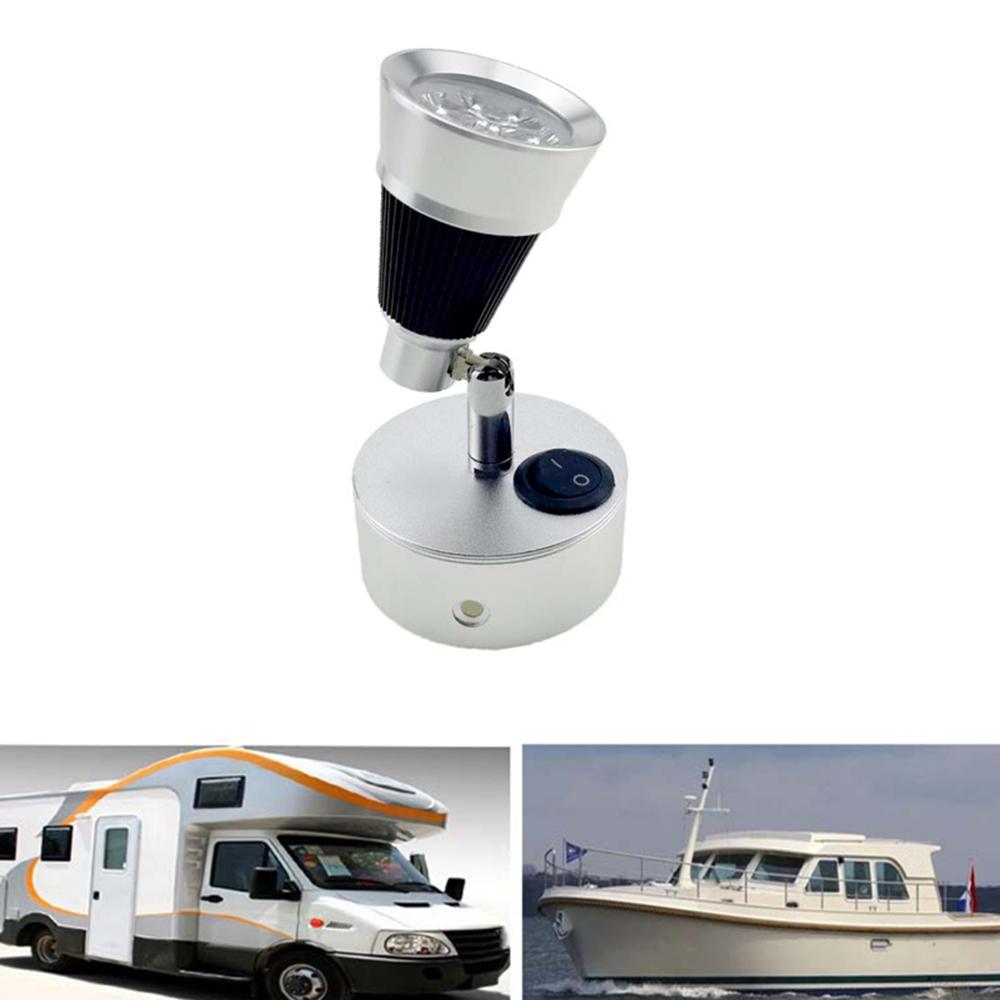 3 Вт Светодиодный настенный прикроватный светильник для чтения для дома на колесах, для спальни, для трейлера, для спального места/книги