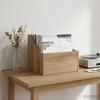 LP Record Box Artisan Oak 37 x 33 x 32 cm Engineered Wood