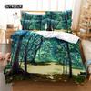 Комплект постельного белья Colorful Woods, комплект пододеяльников, комплект постельного белья с 3D-печатью, комплект постельного белья размера Queen, модный дизайн