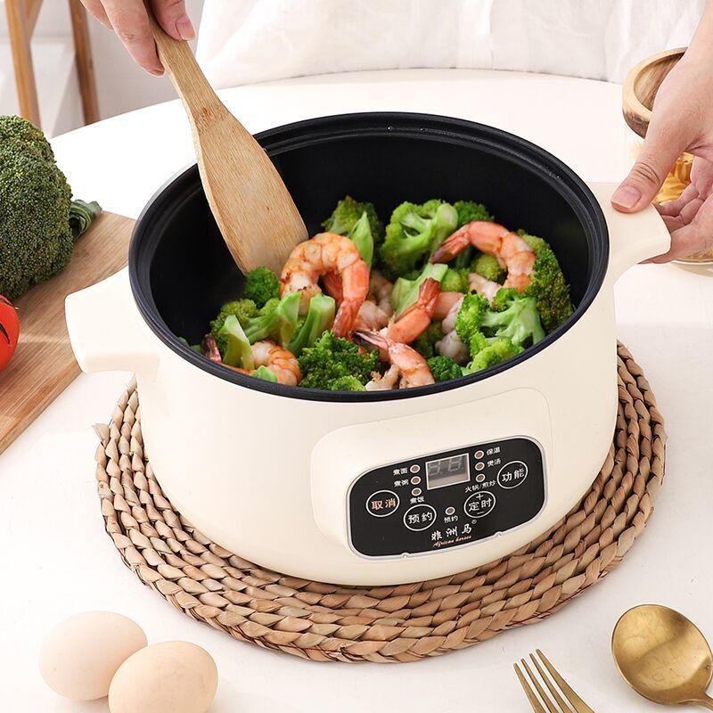 מחבת חשמלית רב תכליתית חשמלית Hot Pot מעונות סטודנטים מיני טייק אווי Hot Pot סיר חשמלי תקע אירופאי בריטי עם קערת אידוי