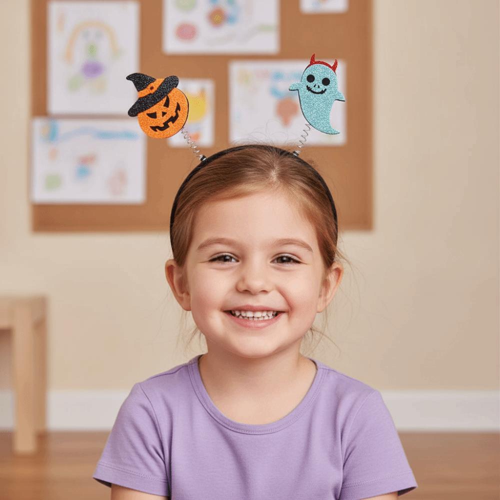 Pumpkin Halloween Party Hair Hoop Eyeball Ghost Festival Headpiece Halloween Day