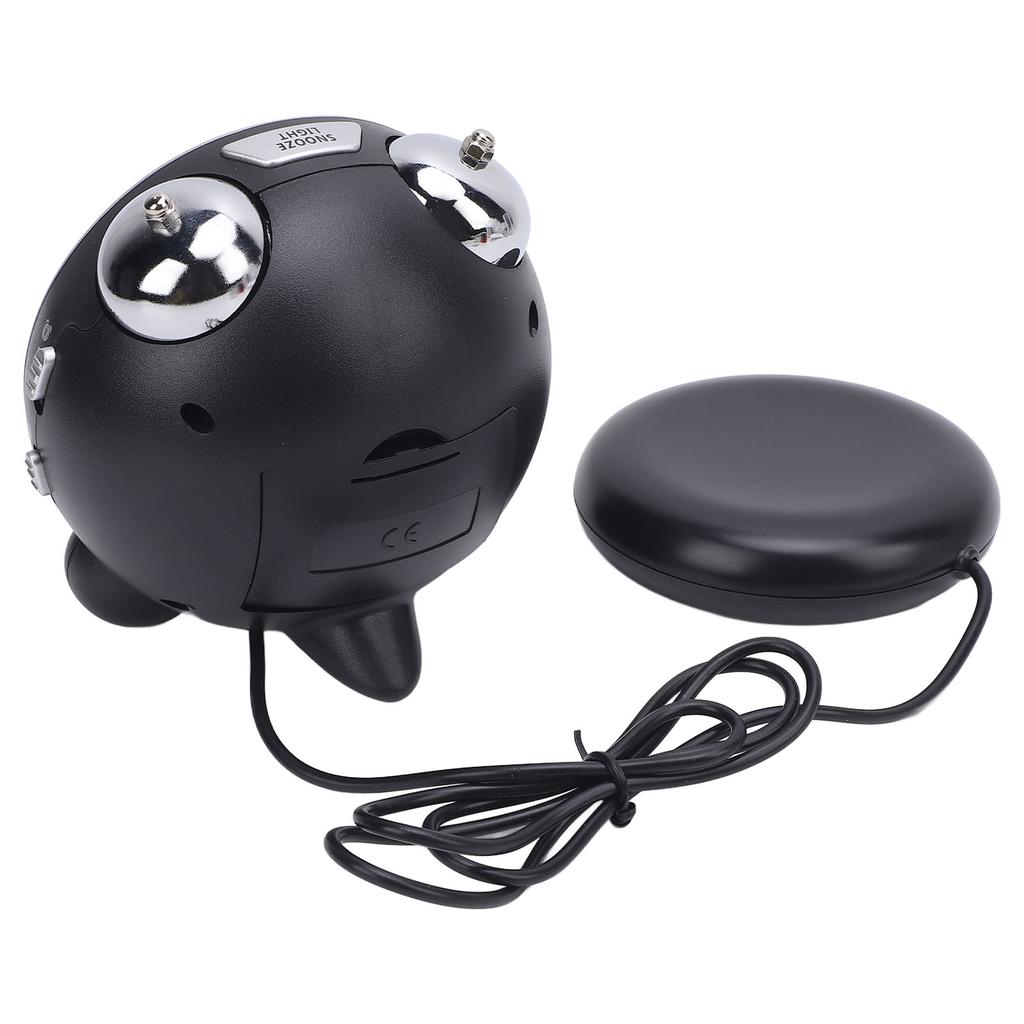 Будильник с вибратором для кровати, регулируемый уровень громкости, вибрирующий будильник со светодиодным дисплеем для крепкого сна