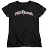 Power Rangers New Logo Womens T Shirt Black