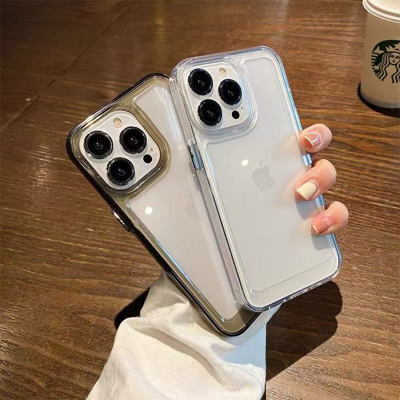 Силиконовый прозрачный противоударный чехол для телефона для IPhone 17 Pro Air 16 15 14 13 12 11 Pro Max XS XR 7 8 Plus Прозрачная защитная крышка