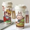 Coffee Cup 316 Stainless Steel Insulated Cup High-value Men's and Women's Water Cup Cartoon Double Drink Straw Cup