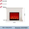 European-Style Customizable Decorative Fireplace Cabinet with Electronic Flame Insert