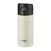 Tiger Thermos (TIGER) 360ml Water Bottle, Mug, One-Touch, Lightweight, Stainless Steel, Vacuum Insulated, Keeps Drinks Hot or Cold, White, MKA-K036WK