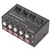 CX400 4 Channel Passive Mixer Professioinal Stereo 4 Channel Mixer for Mixing Instruments CD Players